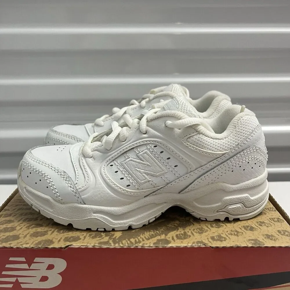 New Balance Little Kid White 623 Uniform Sneaker Shoes SZ 12 Extra Wide